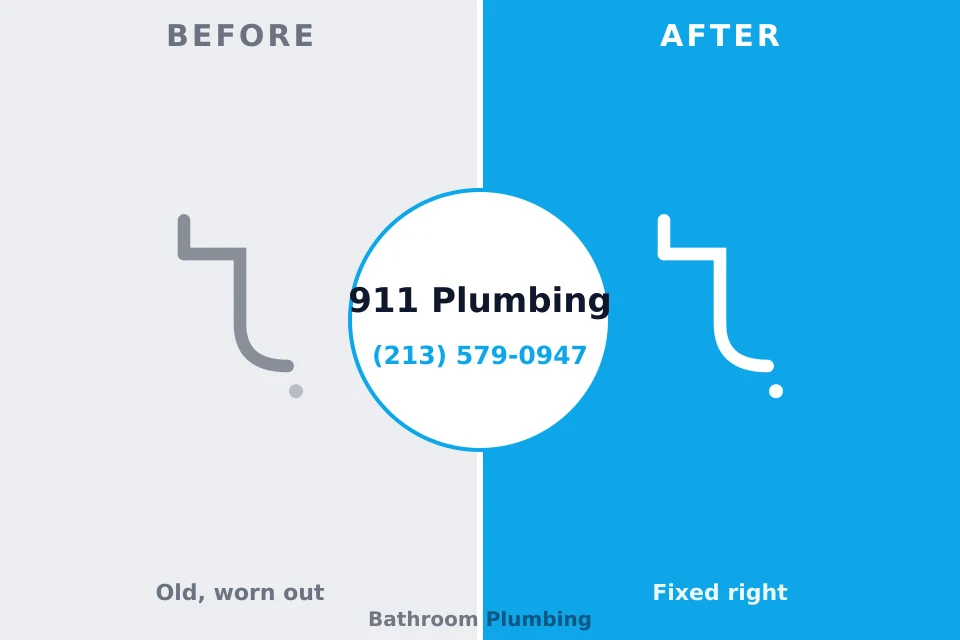 Before and after: plumbing repair Anacortes, WA
